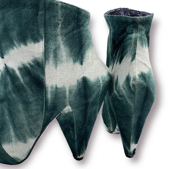 ❌SOLD❌ BRAND NEW 2011 Couture IRREGULAR CHOICE tie dye platform hexagonal boots - Picture 11 of 14